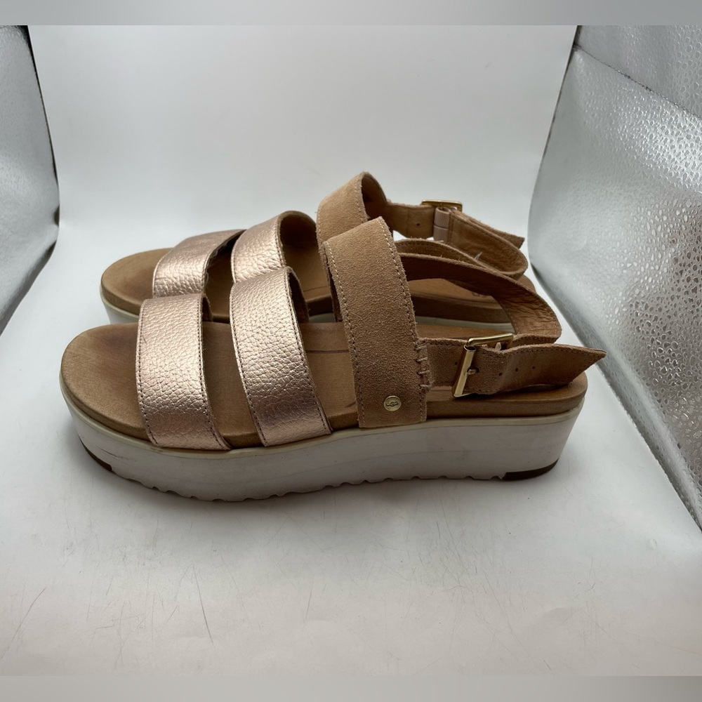 UGG Women's Sandals in Rose Gold and Tan